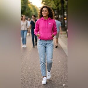 Nike hot pink women’s hoodie